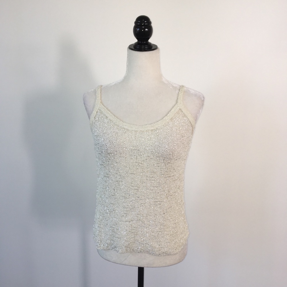 Tehen Cream Knit Top